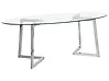 Coffee Table FRESNO Glass Silver