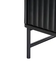 2 Drawer Bedside Table GLASTONBURY Black_972482