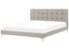 Bed kunstleer taupe 180 x 200 cm AMBERT_786670