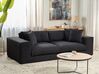 3-Sitzer Sofa schwarz mit Kissen GLORVIKA II_927846