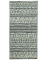 Vloerkleed polyester zwart/grijs 80 x 150 cm KEBAN_796362
