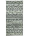 Tapis en tissu noir et gris 80 x 150 cm KEBAN_796362