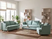 Sofa 2 Seater RATTVIK Fabric Light Green_1066621