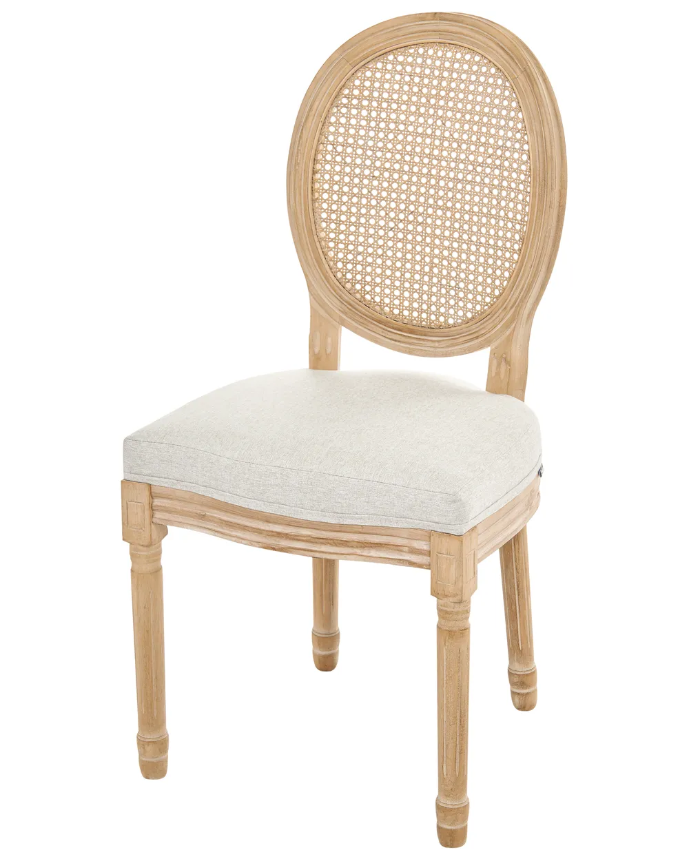 Set van 2 stoelen NIVLOC Hout Lichtbruin/beige_1090753
