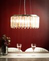 5 Lights Metal Chandelier Silver LAMEIRA_919586