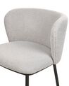 Set of 2 Boucle Bar Chairs Grey MINA_883966