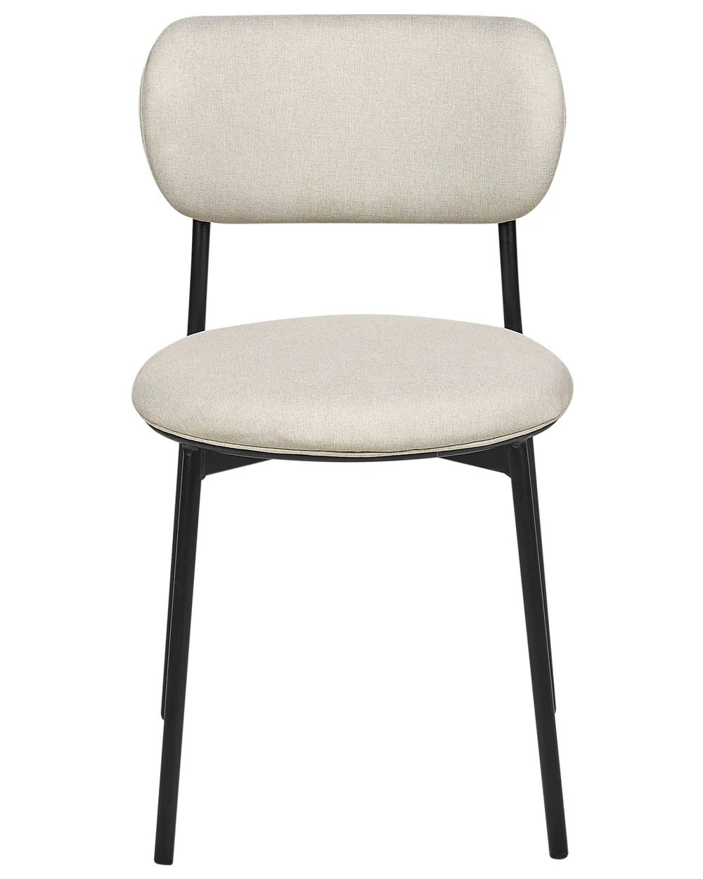 Set di 2 sedie da pranzo CASEY Tessuto Beige chiaro_884552