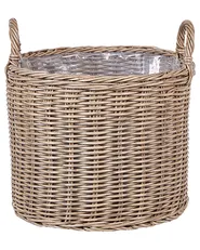 Zestaw 3 koszy na kwiaty PENDULA 33/37/45 cm Technorattan Naturalny_897143