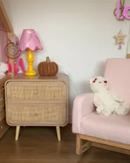 Szafka nocna 2 szuflady SCONE Jasnobrązowy_1186296