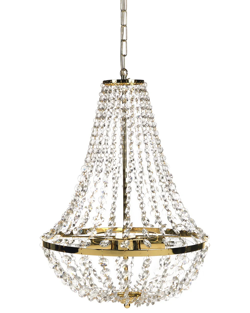 Żyrandol DIAMANTE Metal Złoty