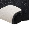 Vlnený detský koberec v tvare pantera 100 x 160 cm čierny BAGHEERA_874863