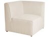 Right Hand 4 Seater Modular Jumbo Cord Corner Sofa with Ottoman Beige LEMVIG_875177