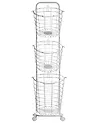 Basket Stand AYAPAL with Wheels Metal White