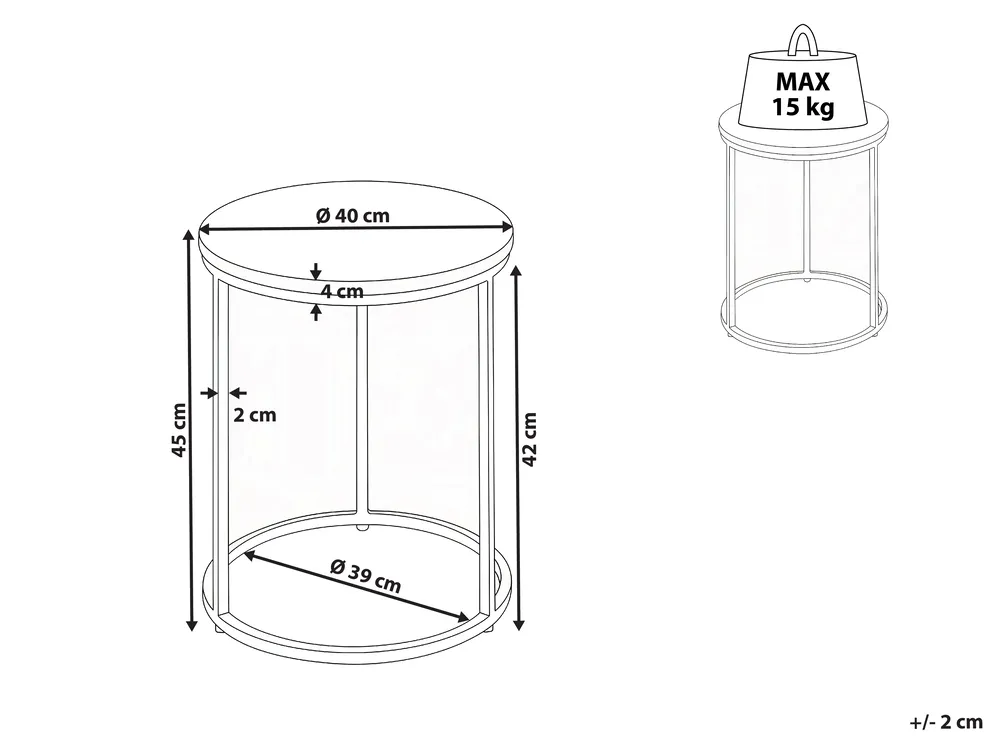 Side Table TYRELL Marble Dark Green_1047494