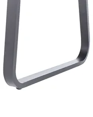 Zestaw 2 krzeseł ogrodowych z poduszkami CANETTO Metal Czarny_808298