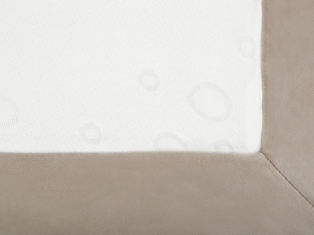 Boxspringbett Samtstoff CONSUL 160 x 200 cm Hellbeige_736372