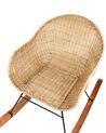 Set of 2 Rattan Rocking Chairs Natural LAVINIO_935865