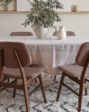 Set di 2 sedie da pranzo ELAINE Bouclé Marrone scuro/Tortora_969730