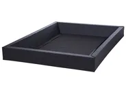 Vodná posteľ Zamat ROUEN 180 x 200 cm Tmavosivá_1004736