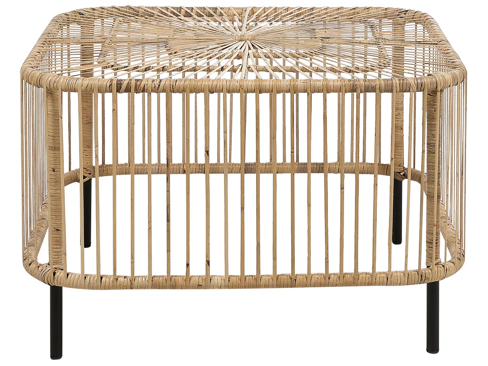 Set da giardino con tavolo 4 posti MARATEA/CESENATICO Rattan Naturale_878796