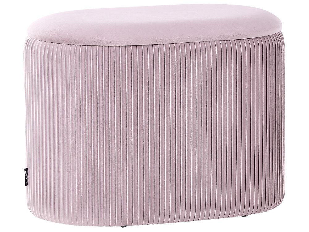 Storage Pouffe RICHLAND Velvet Pink