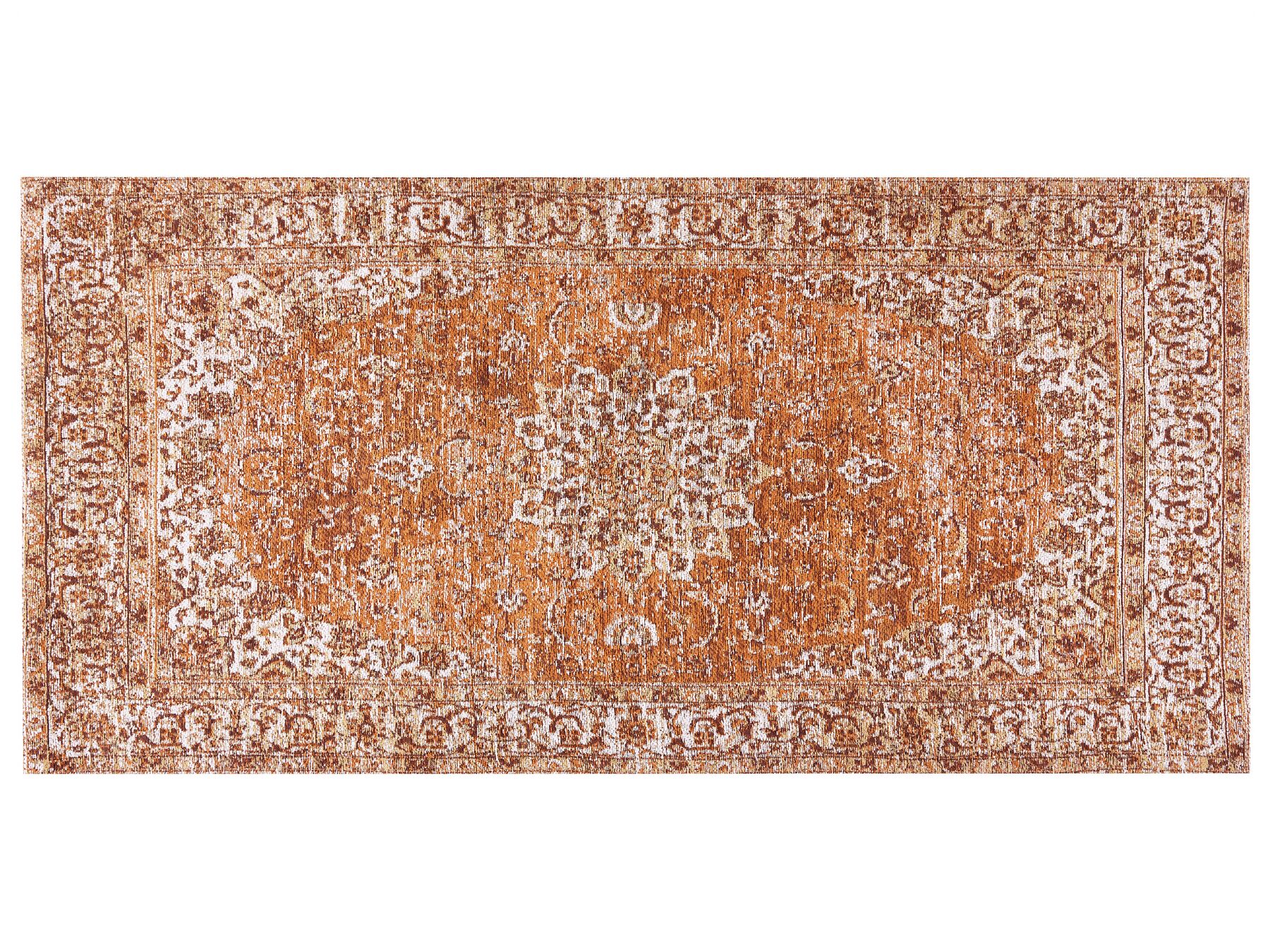 Bavlněný koberec 80 x 150 cm oranžový HAYAT_852183