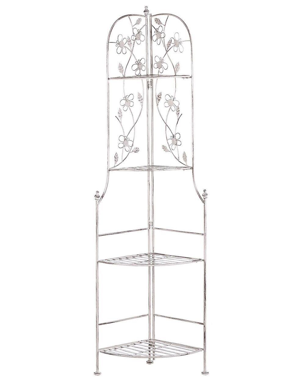 Estantería esquinera BIELLA 35 cm 158 cm Metal Blanco