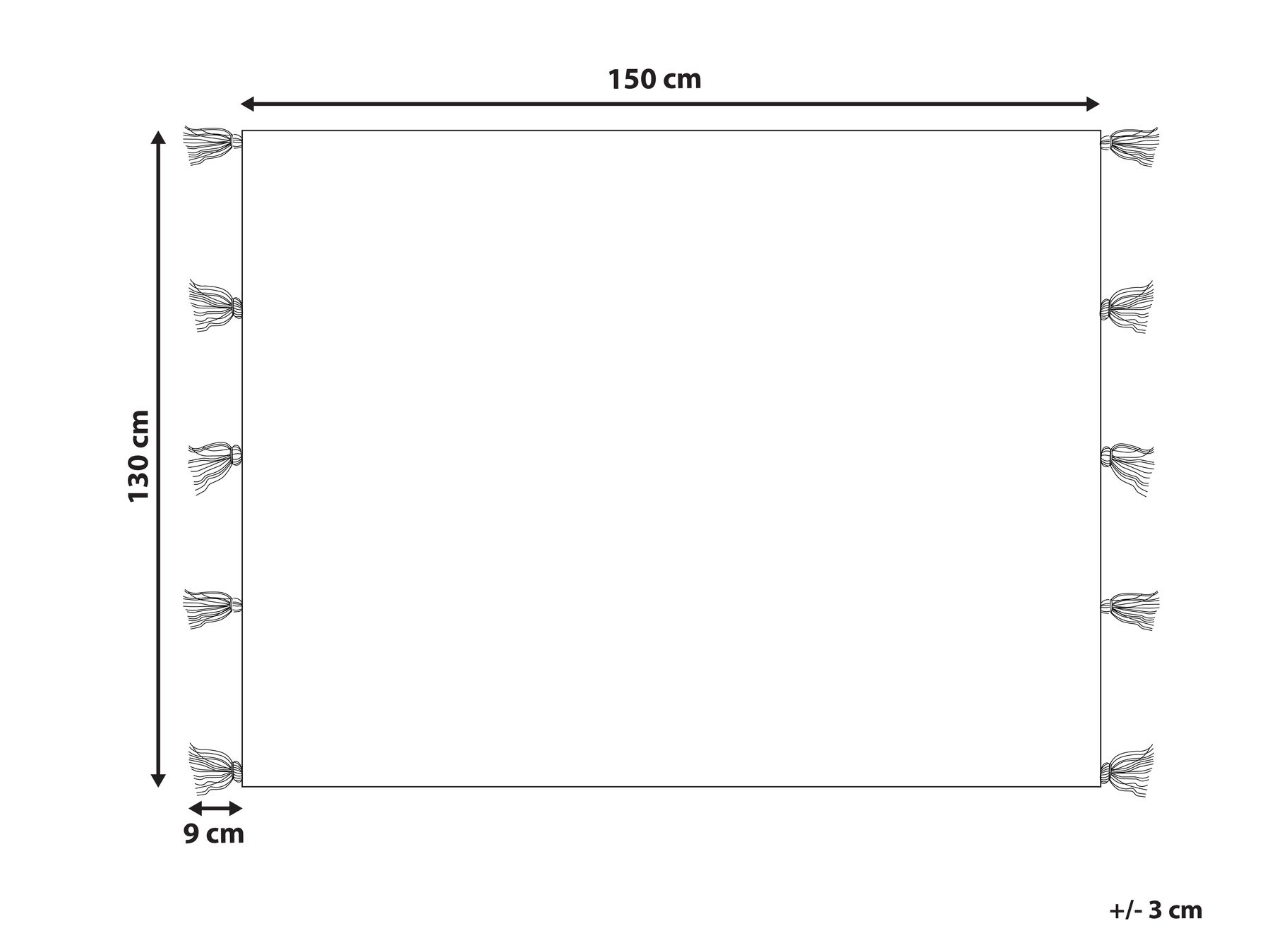 Blanket 130 x 150 cm Multicolour CUBUK_864024 Blanket 130 x 150 cm Multicolour CUBUK_864024