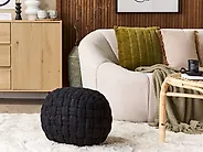 Pouffe HOPA Velvet Black_1183373
