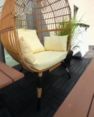 Parasol ogrodowy na wysięgniku 250 cm MONZA Ciemnoszary_994549