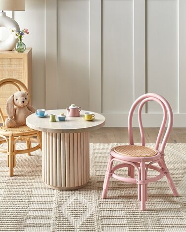 Rattan Kids Chair Pink KALIVIA