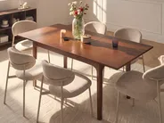 Extending Dining Table DELMAS Dark Ash Wood 160/200 cm 90 cm_1101098