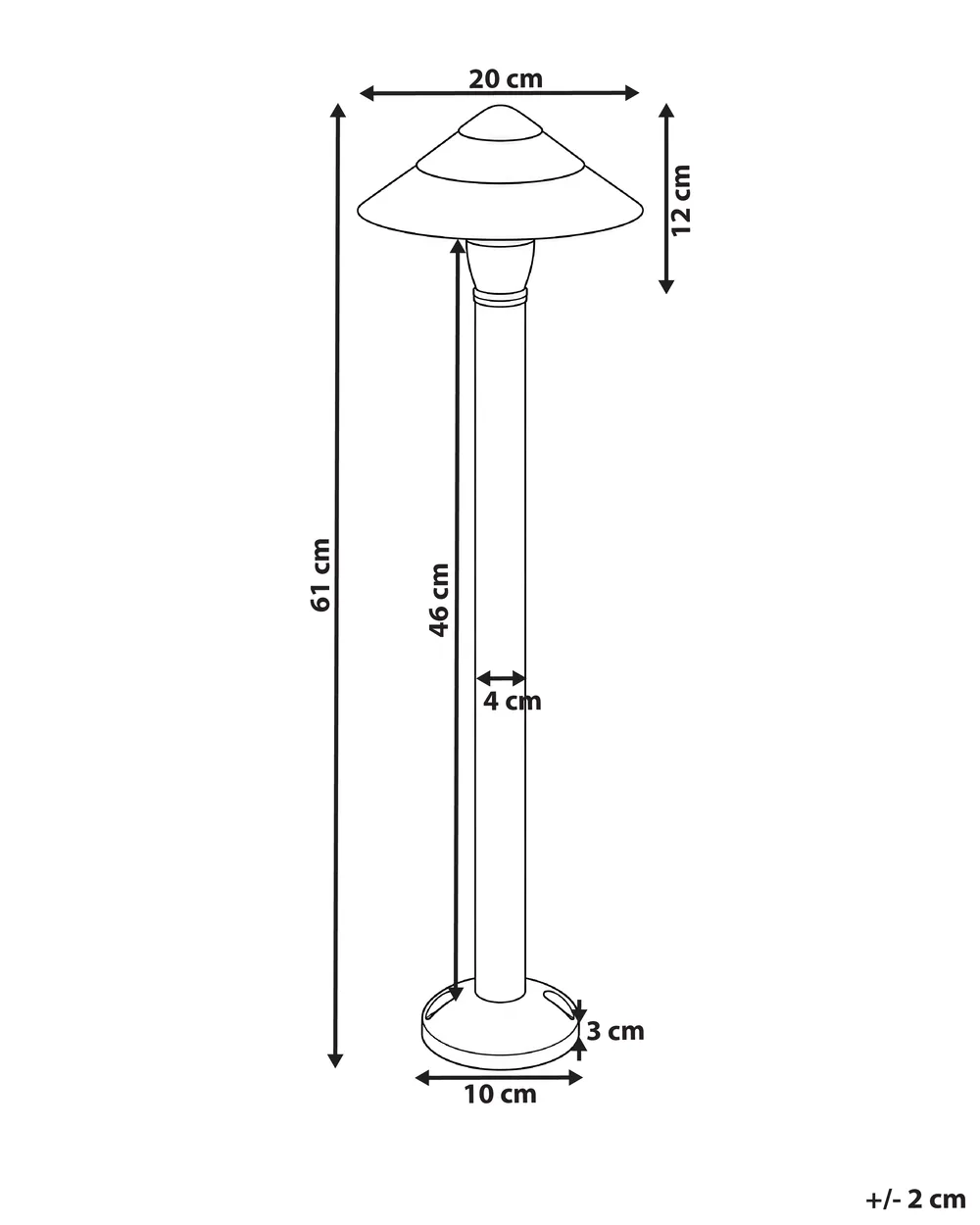 Outdoor LED Bollard Lamp GAIA Black_1104107