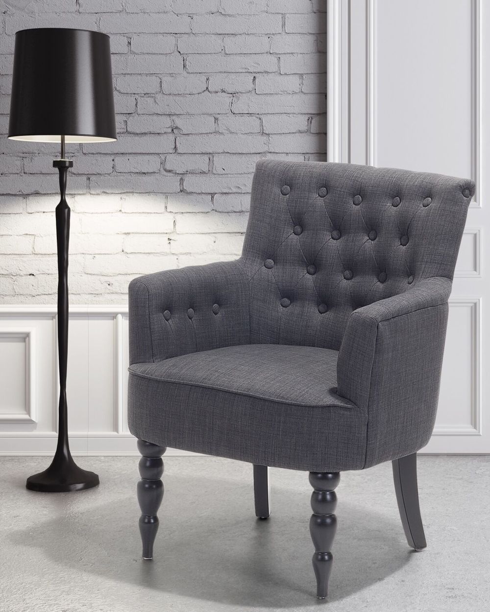 Poltrona ALESUND Tessuto Grigio scuro