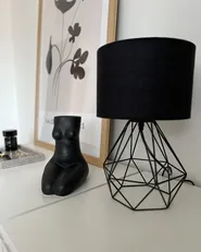Wazon na kwiaty PYRGOS 22 cm Ceramika Czarny_856449