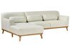 Right Hand Fabric Corner Sofa Off-White SIMOS_927981