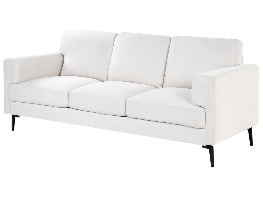 Living Room Set 7 Seater LOUSTO Fabric Light Beige_1043975