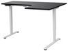 Electric Adjustable Right Corner Desk 160 x 59 cm and White and Black DESTINES _927730