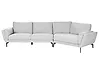 Sofa 3 Seater KANSSELI Fabric Light Grey
