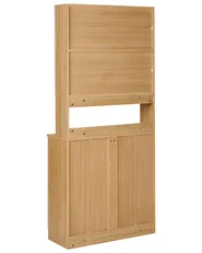 Witryna ze szklaną gablotą CYGNET 80 cm Biały_996257