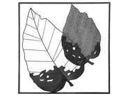 Dekoracja ścienna Liść RHENIUM Metal 50 cm Kolorowy_742542