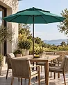 Market Parasol 285 cm BIBIONE Emerald Green