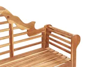 Garden Bench with Cushion MARLBORO 180 cm Acacia Wood Beige_1119120
