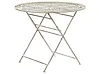 Bistro Table Folding BIVIO 90 cm 90 cm Metal Off-White