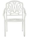 Set of 4 Garden Chairs White ANCONA_806955