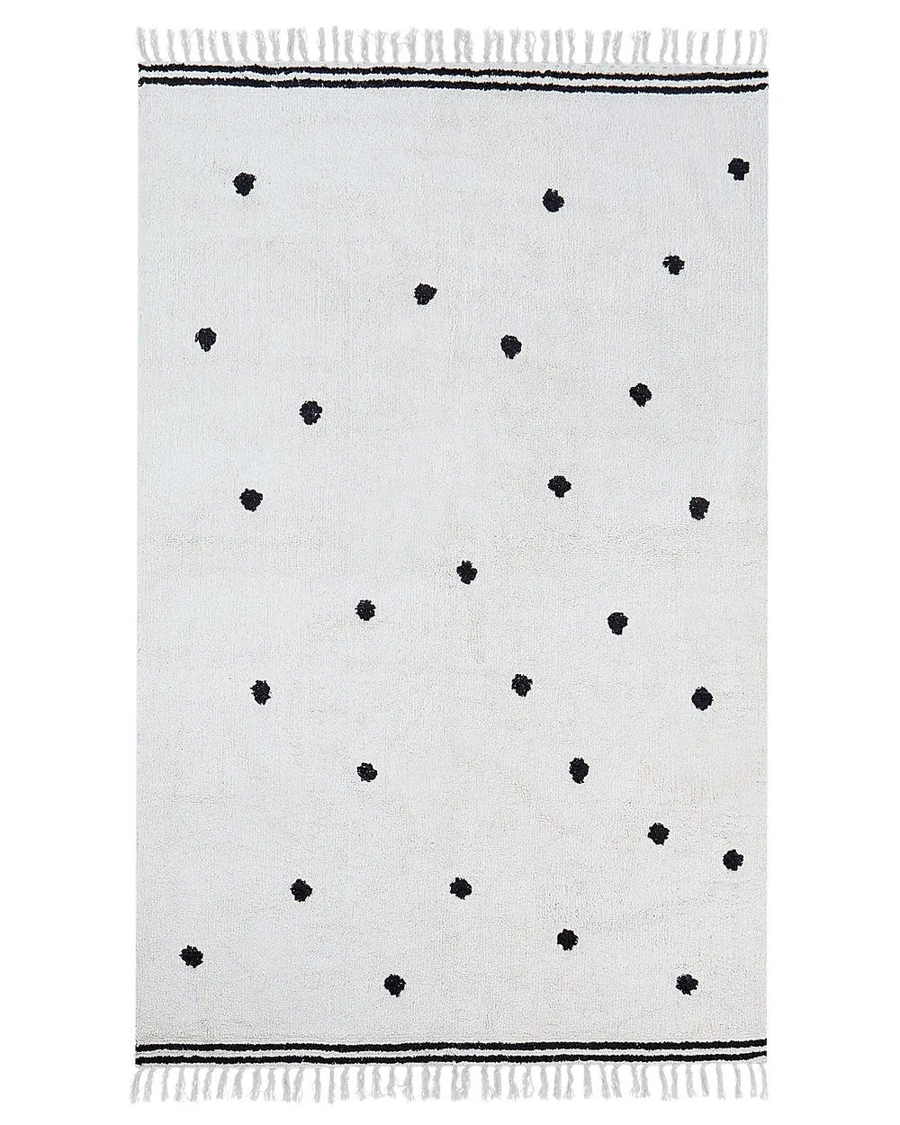 Dywan dziecięcy LAZA Złamana biel 140 x 200 cm Bawełna