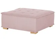 Modular Living Room Set 4 Seater TIBRO Fabric Pink_825941