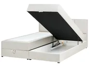 Divan Bed with Storage BARONET Fabric Off-White 180 x 200 cm (EU Super King)_1004539