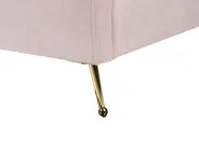 Bett mit Lattenrost Samtstoff MIRIBEL 180 x 200 cm Pastellrosa_870560