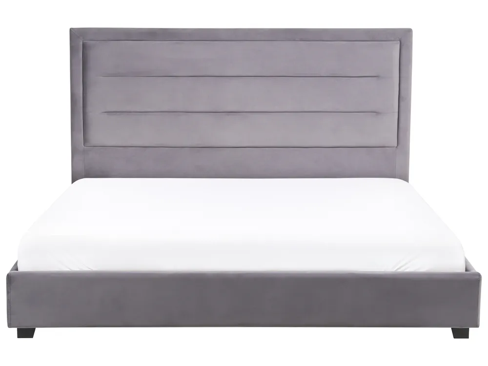 Bed Velvet ROUEN 180 x 200 cm (EU Super King) Dark Grey_1004589